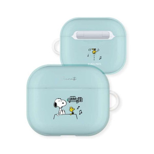 AirPods (第3世代) ケース ピーナッツ スヌーピー 音符 ソフトカバー TPU 保護 かわいい 可愛い おしゃれ オシャレ キャラ