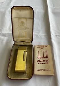 ★1円スタートdunhill ダンヒル ローラー式 ガス ライター ゴールド