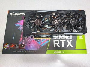 ギガバイト GIGABYTE AORUS GeForce RTX3060Ti MASTER 8G GV-N306TAORUS M-8GD RTX 3060TI LCD サイド液晶付き オーラス マスター