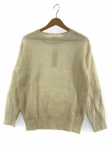 美品 mikoa LOWRYS FARM ミコアローリーズファーム ウール混 タグ付き ニット セーター sizeM/アイボリー ◇■ ☆ djd0