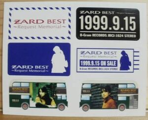 ZARD■非売品ステッカー best ベスト シール アルバム 坂井泉水 店頭 景品 くじ