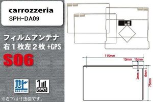 地デジ カロッツェリア carrozzeria 用 フィルムアンテナ SPH-DA09 対応 ワンセグ フルセグ 高感度 受信 高感度 受信