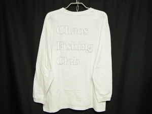 【K121】送料無料★良品★Chaos Fishing Club カオスフィッシングクラブ 長袖Tシャツ XLサイズ ロゴプリント ロンT ビッグサイズ 大きめ ll