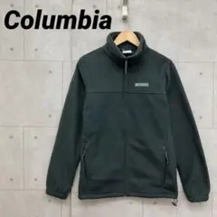 Columbia コロンビア フリースジャケット 鼠色 ワンポイント 無地