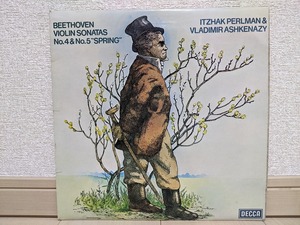 英DECCA SXL-6736 パールマン アシュケナージ ベートーヴェン ヴァイオリン・ソナタ第4&5番 春 オリジナル盤