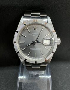 【極美品】ROLEX ロレックス Ref. 1501 希少 グレー文字盤 オイスターパーペチュアル エンジンターンドベゼル リベットブレス 自動巻き