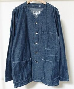 Engineered Garments エンジニアードガーメンツ Workaday Engineer Jacket 6.5oz Denim デニム エンジニア ジャケット S ノーカラー