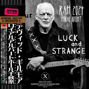 DAVID GILMOUR / RAH 2024 FINAL NIGHT「ロイアルアルバートホール千秋楽」(2CD) 邂逅ツアー屈指の高音質で収録最新ライヴ！嬉しいプレス盤