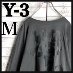 8635【人気デザイン】Y-3☆ビッグロゴ定番カラーロングtシャツ　入手困難