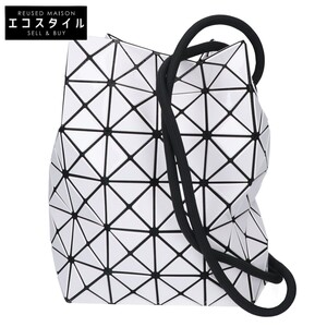 美品 BAO BAO ISSEY MIYAKE バオバオイッセイミヤケ BB13-AG531 PRISM WRING プリズム リング ドローコード ショルダーバッグ ホワイト