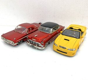 秦野店【中古品】1-49 ミニカー まとめ 3台 1/24 Jada CHEVROLET シボレー 1953/2002 MUSTANG マスタング/1961 IMPALA インパラ