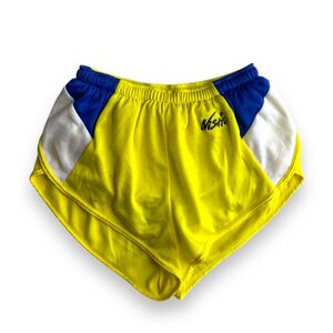 国内正規★NISHI ニシ 陸上 マラソン パンツ ジャージ ショートパンツ Mサイズ 160 イエロー 510 LADIES トレーニング PANTS レディース