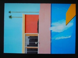 A4 額付き ポスター デイヴィッドホックニー 大きな水しぶき David Hockney 1967 A Bigger Splash プール 額装 フォトフレーム 