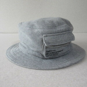 ○未使用品 FreshService × BEAMS フレッシュサービス ビームス◆別注 FLAP POCKET HAT ハット 帽子◆グレー FREEサイズ