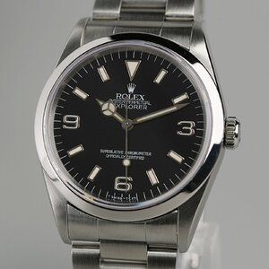 【OH済】1996年 ROLEX ロレックス エクスプローラー1 14270 T番 トリチウム シングル 純正ケース ヴィンテージ