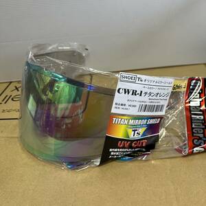 ★ T’ｓ SHOEI ショウエイ CWR-1 ミラーシールド Z-7 X-14 RYD メロースモーク チタンオレンジ (G50814-23)