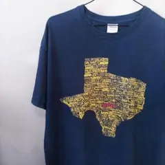 GILDAN ギルダン US 古着 Tシャツ L ネイビー アメリカ 英字