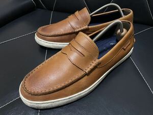 美品 COLE HAAN コールハーン C27789 8.5M≒26cm レザーシューズ ビジネスシューズ コインローファー ローファー スリッポンBRW