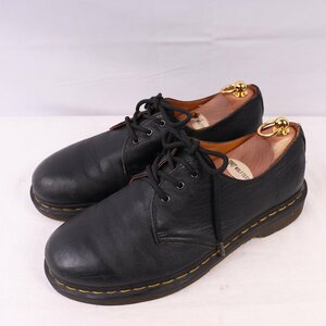 ドクターマーチン UK7/25.5cm-26.0cm/3ホール 黒 ブラック ブーツ メンズ レディース dr.martens 中古 古着 dm3798