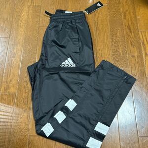 新品　アディダス adidas ウインド　ナイロン　パンツ 黒 M