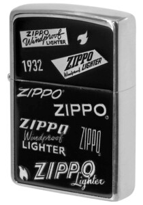 Zippo ジッポライター 歴代 ジッポー ロゴ 両面加工 銀メッキいぶし ZIPPO LOGO 2SIBK-ZLOGO プレゼント 男性 女性 シンプル メール便可