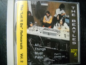 ★THE BEATLES CD Let It Be Rehearsals All Things Must Pass マニア コレクター ビートルズ セッション 別テイク音源 お家 音楽 鑑賞★