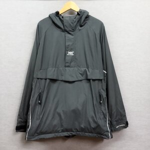 J113 HELLY HANSEN ヘリーハンセン アノラック ナイロン ジャケット ハーフジップ ウィンター スポーツ アウター グレー L アウトドア