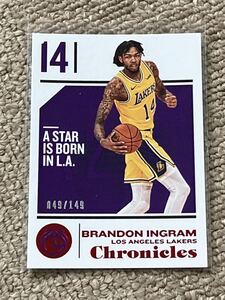 Panini NBA CHRONICLES 2018-19 Brandon ingram 149シリ