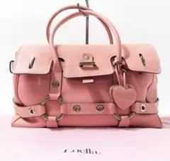 高級 価格20万円程●Luella ハンドバッグ 大型手持ち鞄 本革