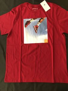 NIKE JORDANナイキジョーダン　フォトTシャツ　レッド　XL