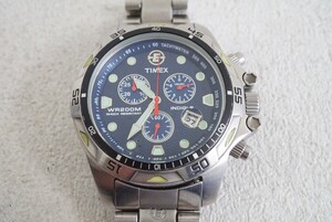 F1054 TIMEX/タイメックス クロノグラフ メンズ 腕時計 アクセサリー ヴィンテージ ブランド クォーツ 不動品