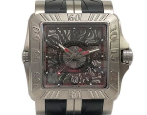 FRANCK MULLER フランクミュラー メンズ 腕時計 10800 SC DT GPG コンキスタドール コルテス グランプリ デイト チタン ラバー 自動巻 稼動