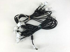 【10本セット】モニターケーブル DVI-D：DVI-D 1.5M シングルリンク 中古品【送料無料】