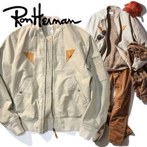 【Ron Herman】Safari掲載◎!!Back Satin Blouson 定価6.1万 RHC ロンハーマン B-15 バックサテンブルゾン MA-1 ミリタリー ジャケット