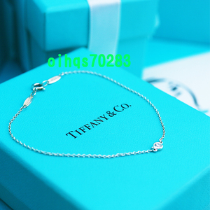 ♪即決♪新品　未使用 TIFFANY &Co. ティファニーカラーバイヤザードブレスレット　ダイヤ　0.03カラット