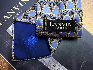 ★良品★3R04700【LANVIN】ランバン「装飾 柄」ネクタイ