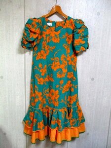 e109　T&L MUUMUU FACTORY HAWAII　ワンピース　ハワイアンフラダンス　66