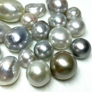 MAX14.5mm!!☆南洋白蝶真珠おまとめ250ct☆U約50g 10.0-14.5mm パール 真珠 ジュエリー 裸石 宝石 丸玉 片穴 両穴 pearl jewelry 