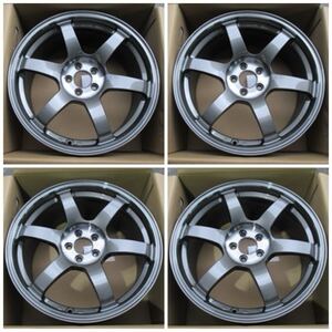 【在庫品】RAYS TE37 SAGA SL 18×8.5J+45 5H-100 PG 4本 プレストグラファイト◆VORK RACING ボルクレーシング レイズ GR86 ZN6 ZN8 BRZ