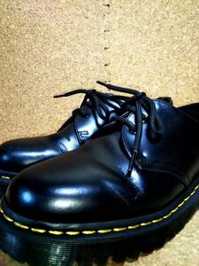 【Dr.MARTENS】ドクターマーチン 1461 ベックス 3ホールシューズ UK7 (26cm )BEX 3EYE SHOE スムースレザー ブラック 厚底 