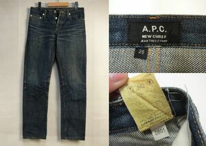 色落抜群 美ひげ はちの巣 A.P.C. アーペーセー NEW CURE F ニューキュア デニム ジーンズ W26/E85