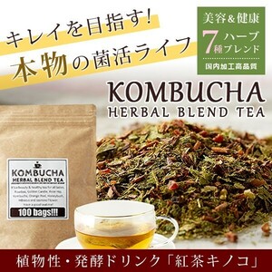 コンブチャ 酵母 紅茶キノコ 菌活 お茶 ハーブ ポリフェノール コラーゲン ダイエット 便秘 ルイボスティー 醗酵 砂糖不使用 保存料 無着色