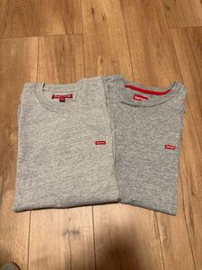 Supreme シュプリーム ロンT Tシャツ　2枚セット　ヘザーグレー　希少