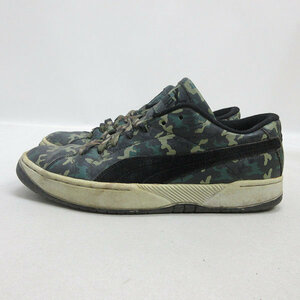 s■【26.5cm】プーマ/puma PX1957 CAMOFLAGE スニーカー■カーキ系/MENS/34【中古】