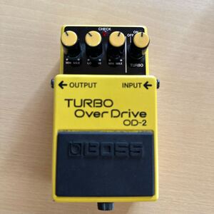 BOSS エフェクター ターボオーバードライブ OD-2 1984年頃購入ボス TURBO OVERDRIVE 