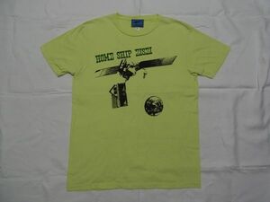 ★美品★ BUMP OF CHICKEN バンプオブチキン 2008 TOUR ホームシップ衛星 Tシャツ sizeM ライムグリーン ★古着 ライブ コンサート グッズ