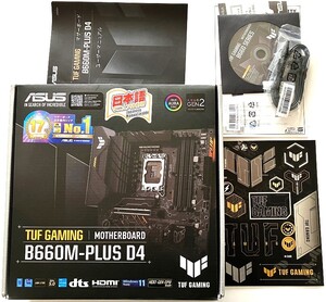 TUF GAMING B660M-PLUS D4とCORSAIR DDR4-3600MHz16GB [8GB×2枚] セットです