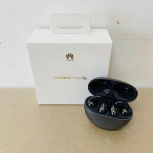 美品　HUAWEI Free Clip BLACK T0017 イヤホン 　ワイヤレスイヤホン　　C1227 60サイズ発送動作品　