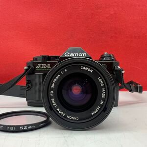 ♪ 防湿庫保管品 Canon AE-1 PROGRAM 一眼レフカメラ フィルムカメラ ボディ ZOOM LENS New FD 35-70mm F4 レンズ 動作確認済 キャノン