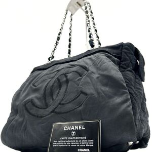 1円 【最高級】 CHANEL シャネル チェーン トートバッグ ハンド ココマーク シール有り ギャランティー 肩掛け ブラック レディース 人気